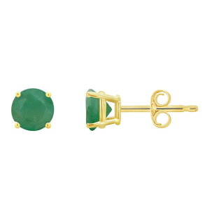 yz Celebration Gems fB[X sAXECO ANZT[ Celebration Gems Round Emerald Stud Earrings 14k Gold