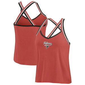 �E�F�A �o�C �G���� �A���h���[�Y ���f�B�[�X �g�b�v�X T�V���c Women's WEAR by Erin Andrews Red Atlanta Falcons Crosstrap Tri-Blend Tank Top Fal Red ���b�h