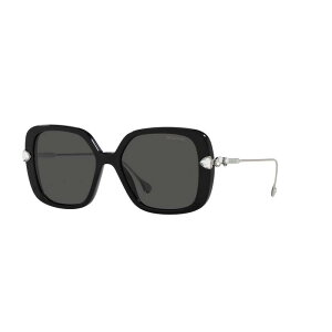yz XtXL[ fB[X TOXEACEFA ANZT[ Women's Swarovski 0SK6011 55mm Square Sunglasses Black