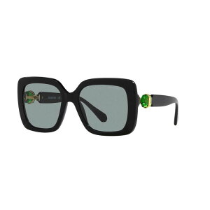 yz XtXL[ fB[X TOXEACEFA ANZT[ Women's Swarovski 0SK6001 55mm Square Sunglasses Black