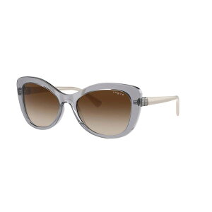 yz H[O fB[X TOXEACEFA ANZT[ Women's Vogue 0VO5515SB 55mm Cat Eye Sunglasses Transparent Grey