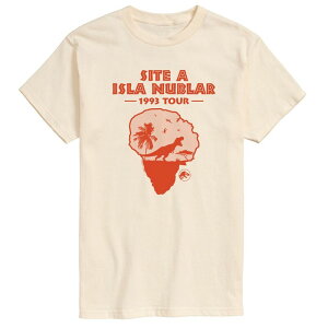 �A�j���L�����N�^�[ �����Y �g�b�v�X T�V���c �O���t�B�b�N Licensed Character Men's Jurassic World isla Nublar 1993 Tour Graphic Tee Cream �N���[��
