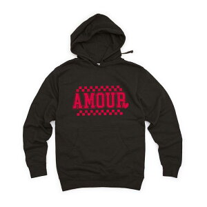 Simply Sage Market ���f�B�[�X �g�b�v�X T�V���c �p�[�J�[ Simply Sage Market Amour Distressed Checkered Hoodie Black �u���b�N