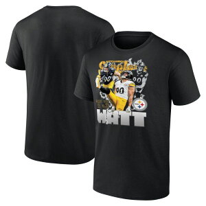 �t�@�i�e�B�N�X �����Y �g�b�v�X T�V���c �O���t�B�b�N Men's Fanatics T.J. Watt Black Pittsburgh Steelers Notorious Player Graphic T-Shirt Stl Black �u���b�N