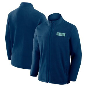 �t�@�i�e�B�N�X �����Y �A�E�^�[ �W���P�b�g�E�u���]�� �t���[�X Men's Fanatics Deep Sea Blue Seattle Kraken Home Ice Fleece Full-Zip Jacket Krk Navy �l�C�r�[
