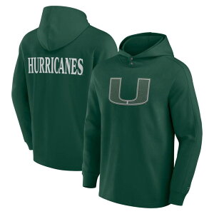 �t�@�i�e�B�N�X �����Y �g�b�v�X T�V���c �p�[�J�[ Men's Fanatics Green Miami Hurricanes Blaze Tri-Blend Pullover Hoodie Mia Green �O���[��