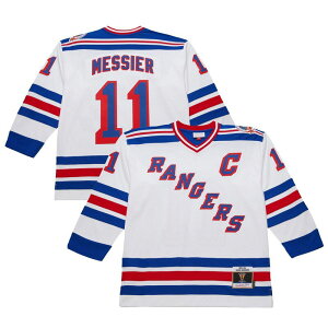 �~�b�`�F��&�l�X �����Y �g�b�v�X T�V���c �W���[�W�[ Mitchell & Ness Men's Mark Messier White New York Rangers 1993-94 Power Play Jersey Ran White �z���C�g