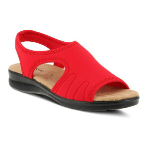 yz tNTX fB[X T_ V[Y Flexus by Spring Step Nyaman Women's Slip-on Sandals Red