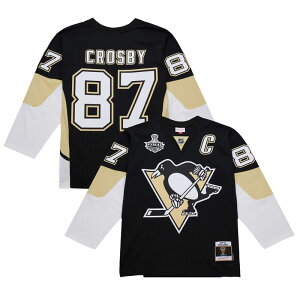 �~�b�`�F��&�l�X �����Y �g�b�v�X T�V���c �W���[�W�[ Mitchell & Ness Men'sidney Crosby Black Pittsburgh Penguins 2008-09 Power Play Jersey Png Black �u���b�N