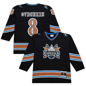 【送料無料】 ミッチェル&ネス メンズ Tシャツ トップス Men's Alexander Ovechkin Black Washington Capitals 2005-06 Power Play Jersey Cap Black