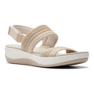 yz N[NX fB[X T_ V[Y Clarks Cloudsteppers Arla Stoll Women's Sandals Beige Combi