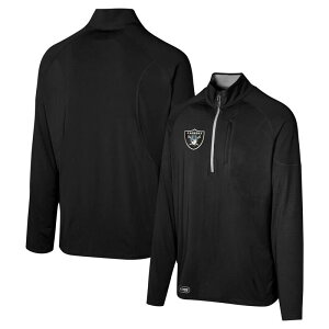 �A�E�^�[�X�^�b�t �����Y �g�b�v�X T�V���c Outerstuff Men's Black Las Vegas Raiders Grind Iron Quarter-Zip Top Lvr Black �u���b�N
