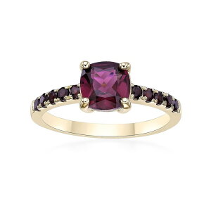 Gemminded ���f�B�[�X �A�N�Z�T���[ �����O Gemminded 2 Micron Gold Over Silver Garnet Ringold Tone �S�[���h