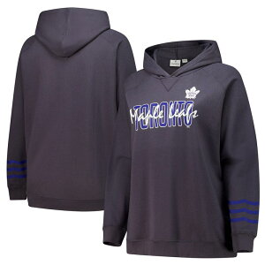 yz t@ieBNX fB[X TVc gbvX Women's Fanatics Charcoal Toronto Maple Leafs Plus Size Lightweight Fleece Pullover Hoodie Mpl Charco