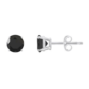yz Celebration Gems fB[X sAXECO ANZT[ Celebration Gems 14k Gold 5 mm Round Black Onyx Stud Earrings 14k White Gold