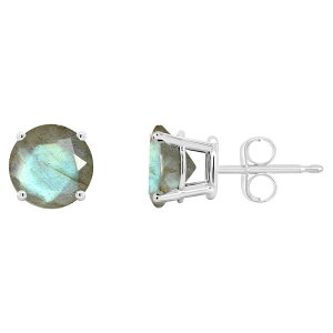 yz Celebration Gems fB[X sAXECO ANZT[ Celebration Gems Sterling Silver 7 mm Round Gemstone Stud Earrings Labradorite