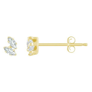 yz Celebration Gems fB[X sAXECO ANZT[ Celebration Gems 10k Gold Marquise Cubic Zirconia Stud Earrings 10k Gold