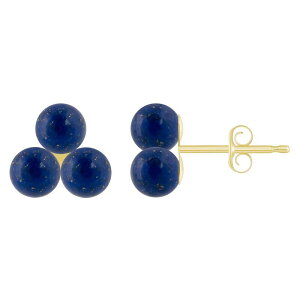 yz Celebration Gems fB[X sAXECO ANZT[ Celebration Gems 10k Gold Sphere Gemstone Cluster Earrings Lapis