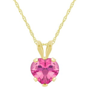 yz Celebration Gems fB[X lbNXE`[J[Ey_ggbv ANZT[ Celebration Gems 10k Gold Heart Shape Pink Topaz Pendant Necklace 10k Gold