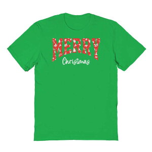 yz CZX LN^[ Y TVc gbvX Men's Merry Christmas Texture Christmas Graphic Tee Irish Green