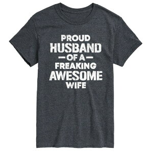 AjLN^[ Y gbvX TVc OtBbN Licensed Character Men's Proud Husband Graphic Tee Heather Charcoal `R[