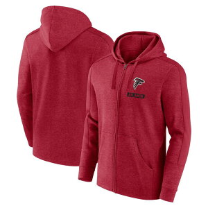 �t�@�i�e�B�N�X �����Y �g�b�v�X T�V���c �p�[�J�[ Men'sFanatics Heathered Atlanta Falcons Gains Full-Zip Hoodie Fal Red ���b�h