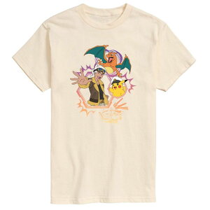 �y���������z ���C�Z���X �L�����N�^�[ �����Y T�V���c �g�b�v�X Men's Pokemon Freide Cap Charizard Graphic Tee Cream