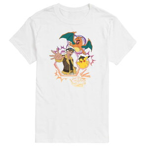 �y���������z ���C�Z���X �L�����N�^�[ �����Y T�V���c �g�b�v�X Men's Pokemon Freide Cap Charizard Graphic Tee White