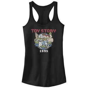 �f�B�Y�j�[ �s�N�T�[ ���f�B�[�X �g�b�v�X T�V���c Disney / Pixar's Toy Story 1995 Juniors' Racerback Tank Top Black �u���b�N