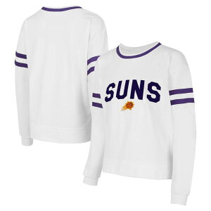 �A���u�����f�b�h ���f�B�[�X �g�b�v�X T�V���c �X�E�F�b�g Unbranded Women's Conceptsport White Phoenix Suns Borough Pullover Sweatshirt Phx White �z���C�g