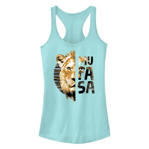 �f�B�Y�j�[ ���f�B�[�X �g�b�v�X T�V���c Disney's Mufasa The Lion King Head Portrait Juniors' Racerback Tank Top Cancun