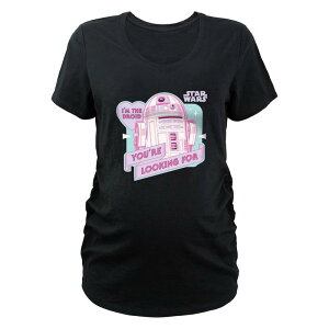 X^[ EH[Y fB[X gbvX TVc }^jeB OtBbN Maternity Star Wars R2-D2 I'm The Droid You're Looking For Graphic Tee Black ubN