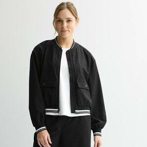 yz Tek Gear fB[X WPbgEu] AE^[ Women's Tek Gear Tipped Woven Bomber Jacket Mineral Black