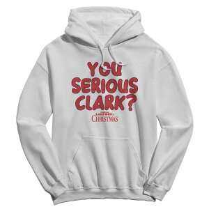 �A�j���L�����N�^�[ �����Y �g�b�v�X T�V���c �p�[�J�[ �O���t�B�b�N Licensed Character Men's You Serious Clark Red Nationalampoon's Christmas Vacation Graphic Hoodie White �z���C�g