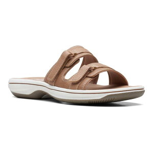 yz N[NX fB[X T_ V[Y Clarks Cloudsteppers Breeze Piper Women's Slide Sandals Beige