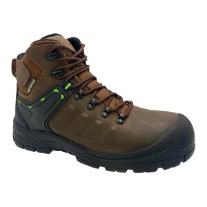 �A�h�e�b�N �����Y �V���[�Y �u�[�c�E���C���u�[�c ���U�[ AdTec Men's Brown Waterproof Safety Toe Leather Work Boots Brown �u���E��