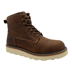 �A�h�e�b�N �����Y �V���[�Y �u�[�c�E���C���u�[�c ���U�[ AdTec Meadow Men's Leather Work Boots Brown �u���E��