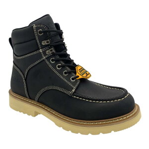 �A�h�e�b�N �����Y �V���[�Y �u�[�c�E���C���u�[�c ���U�[ AdTec Men's Black Leather Work Boots Black �u���b�N