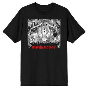 �A�j���L�����N�^�[ �����Y �g�b�v�X T�V���c �O���t�B�b�N Licensed Character Men's Oblivion Rogue Oumi & Aissa Graphic Tee Black �u���b�N