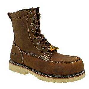 yz AhebN Y u[cECu[c V[Y AdTec Apex Men's Brown Leather Boots Brown
