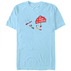 �A�j���L�����N�^�[ �����Y �g�b�v�X T�V���c �O���t�B�b�N Licensed Character Men's Dr. Seuss If I Ran The Circus Graphic Tee Light Blue �u���[
