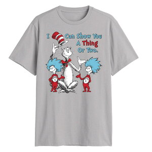 �A�j���L�����N�^�[ �����Y �g�b�v�X T�V���c �O���t�B�b�N Licensed Character Men's Dr. Seuss I Can Show You A Thing Or Two Graphic Tee Silver �V���o�[