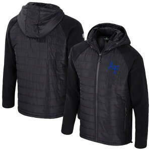 yz RVA Y WPbgEu] AE^[ Men's Colosseum Black Air Force Falcons Block The Sun Full-Zip Hooded Jacket Afa Black