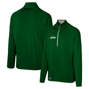 �A�E�^�[�X�^�b�t �����Y �g�b�v�X T�V���c Outerstuff Men's Greenew York Jets Grind Iron Quarter-Zip Top Jet Green �O���[��