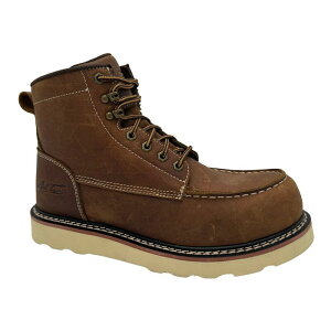 �A�h�e�b�N �����Y �V���[�Y �u�[�c�E���C���u�[�c ���U�[ AdTec Rancho Crazy Horse Men's Leather Work Boots Brown �u���E��