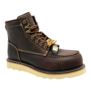 �A�h�e�b�N �����Y �V���[�Y �u�[�c�E���C���u�[�c ���U�[ AdTec Rancho Dark Brown Men's Leather Work Boots Dark Brown �u���E��