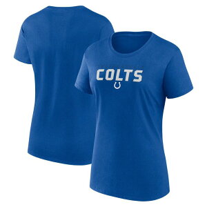 yz Aufbh fB[X TVc gbvX Women's Logo Athletic Royal Indianapolis Colts Lean Cotton T-Shirt Clt Blue