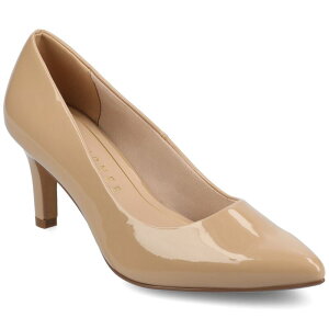 yz Wl RNV fB[X pvX V[Y Journee Collection Scylee Slip-On Stiletto Pointed-Toe High Heel Shoes Beige Patent