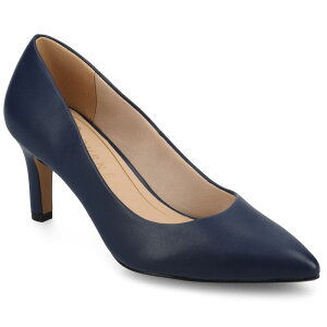 yz Wl RNV fB[X pvX V[Y Journee Collection Scylee Slip-On Stiletto Pointed-Toe High Heel Shoes Navy