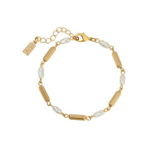 yz 1928 fB[X uXbgEoOEANbg ANZT[ 1928 Gold Tone Simulated Pearl Tube Bead Bracelet White